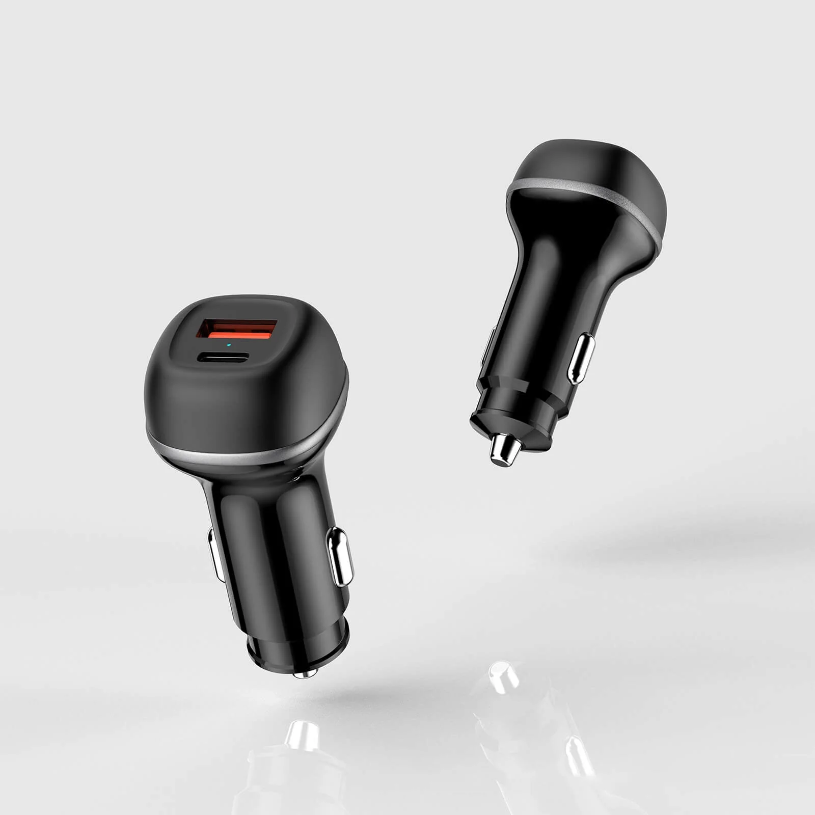 Caricatore rapido da auto con doppia porta USB-C e USB-A - Image 4