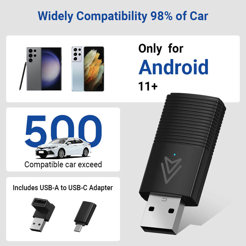 (🆕Limitare Gli Sconti)Ottocast® Mini Wireless Adattatore 2-in-1 CarPlay e Android Auto - Image 4