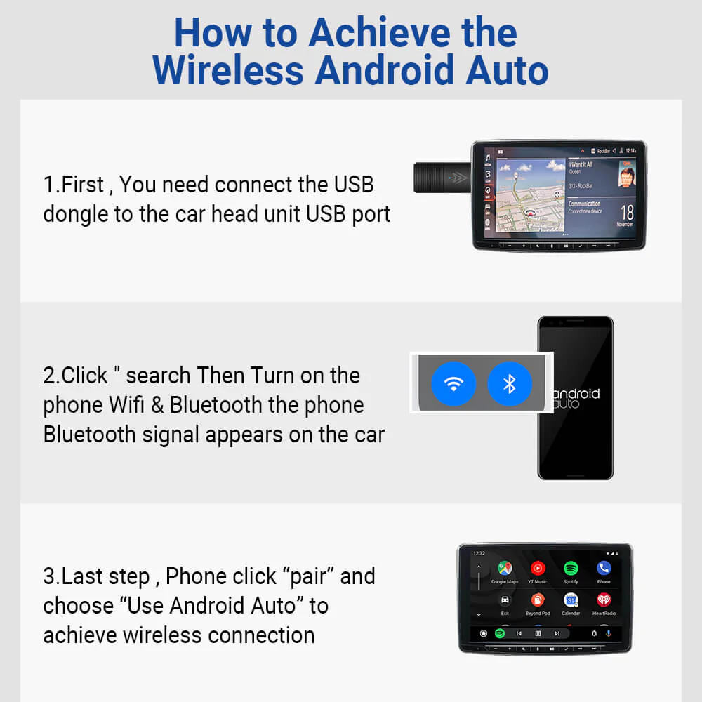 (🆕Limitare Gli Sconti)Ottocast® Mini Wireless Adattatore 2-in-1 CarPlay e Android Auto - Image 5