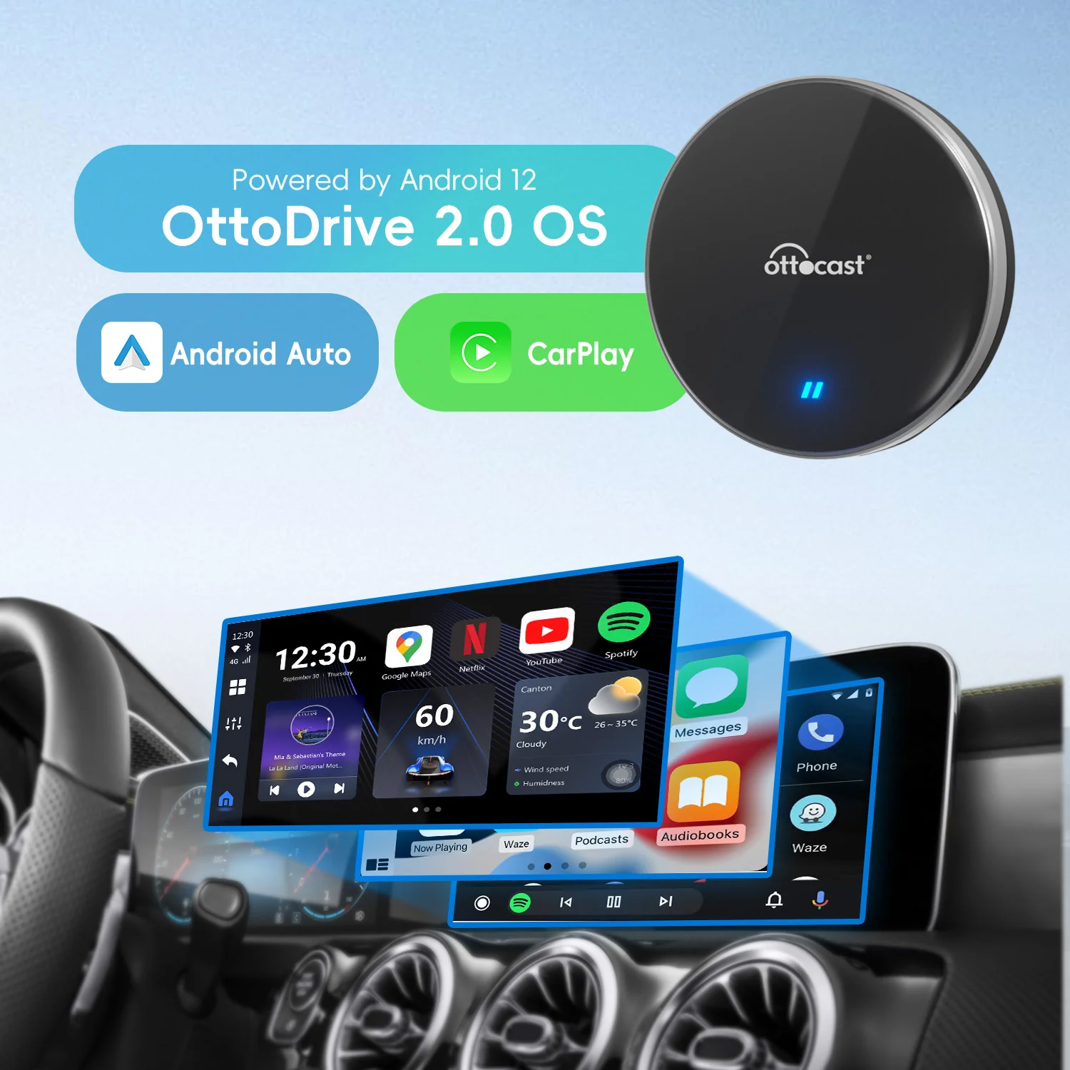 OTTOCAST®OttoAibox P3 Lite CarPlay AI Box - Image 6