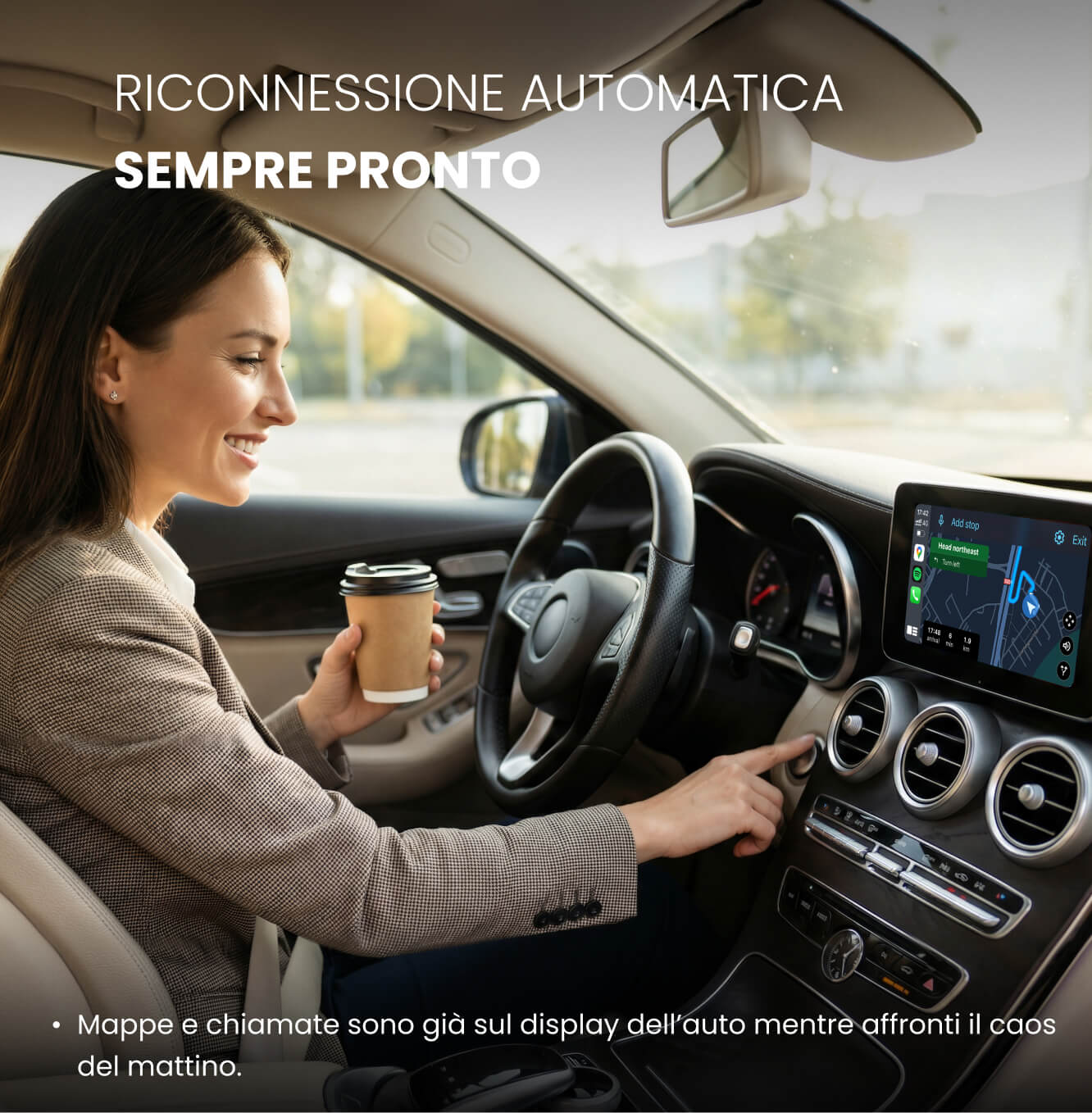 OTTOCAST®Mini NOVA – Adattatore Wireless per CarPlay e Android Auto - Image 6
