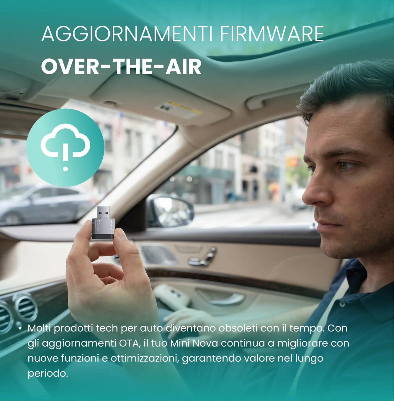 OTTOCAST®Mini NOVA – Adattatore Wireless per CarPlay e Android Auto - Image 8