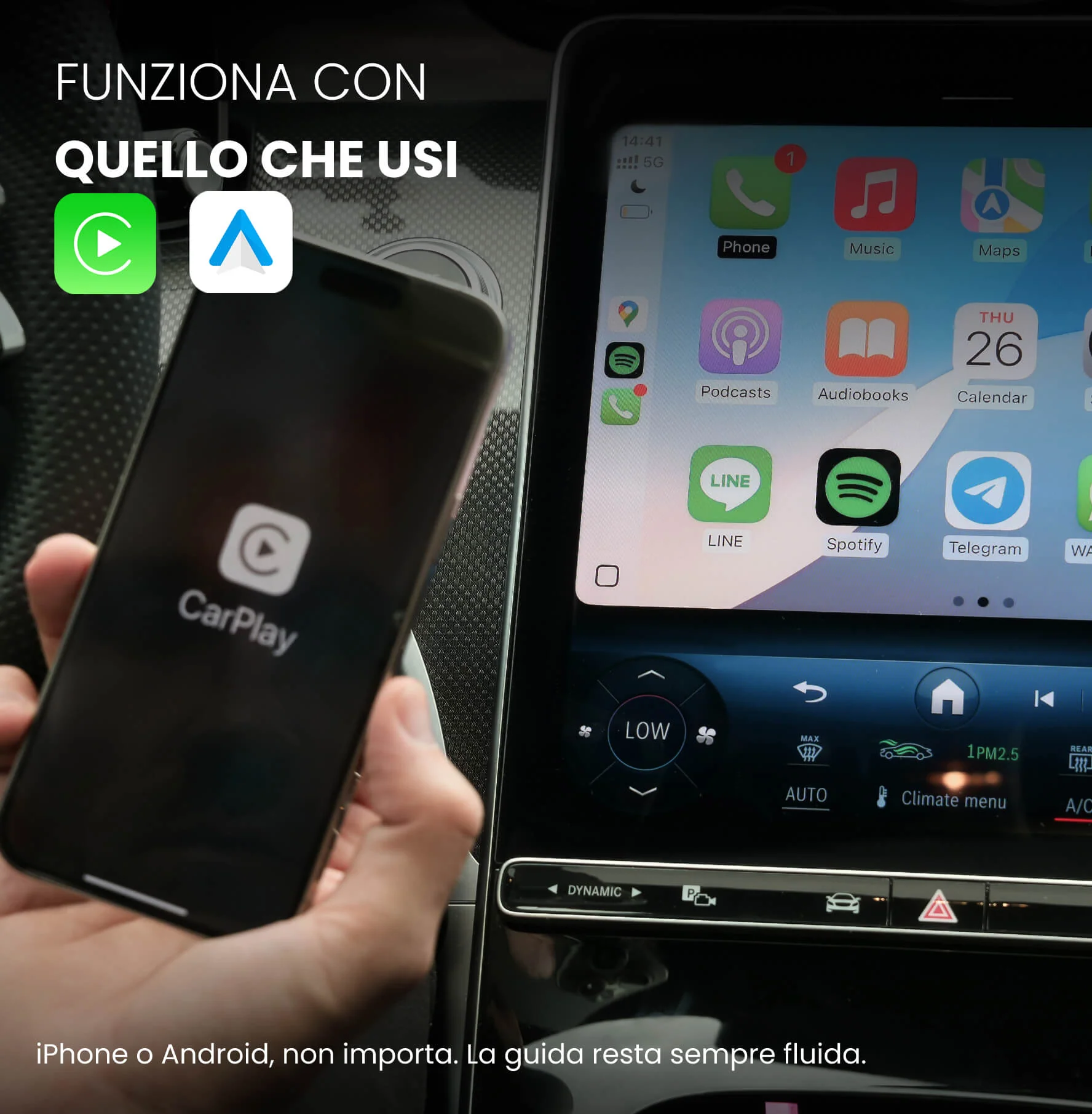 OTTOCAST®Mini Pico, adattatore CarPlay/Android Auto wireless - Image 3