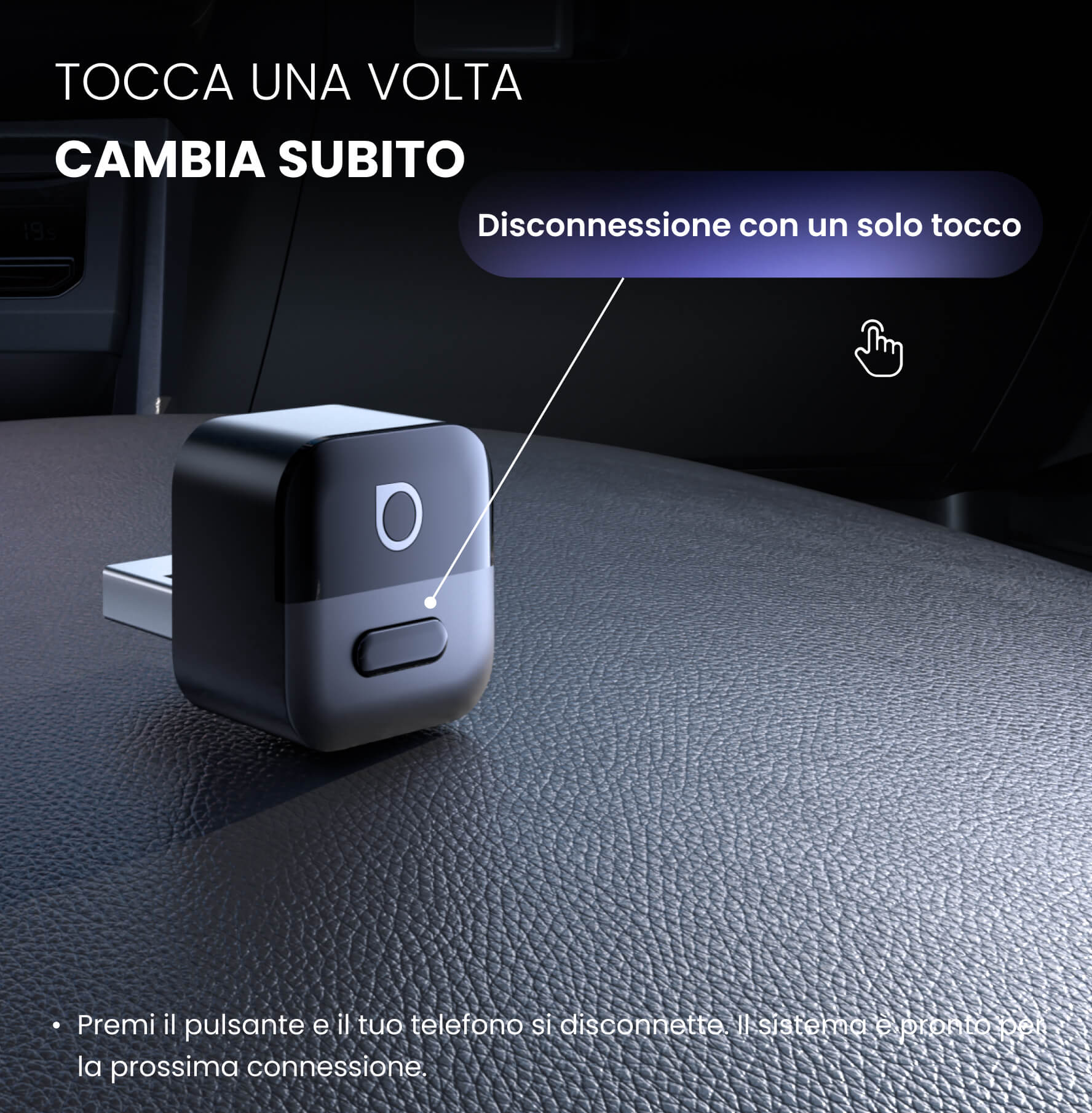 OTTOCAST®Mini Pico, adattatore CarPlay/Android Auto wireless - Image 9