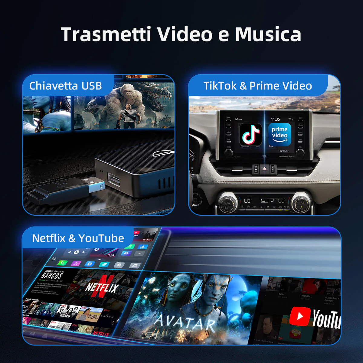 (🎁Sconto del 40% per un tempo limitato)  Play2Video Pro Adattatore 3 in 1 con YouTube e Netflix - Image 8