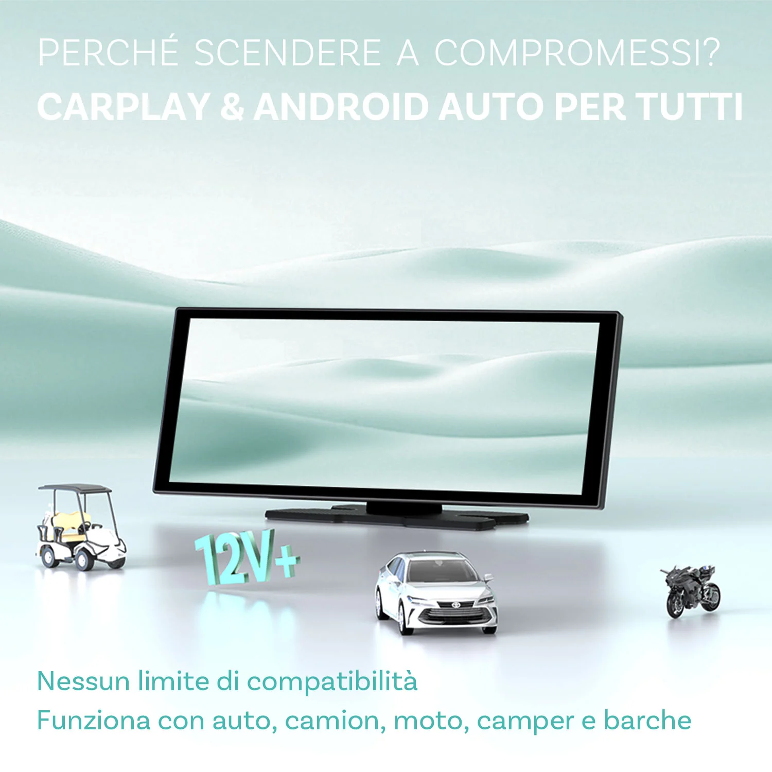 Ottocast® Screen Flow CarPlay e Android Auto Wireless Schermo - Image 7