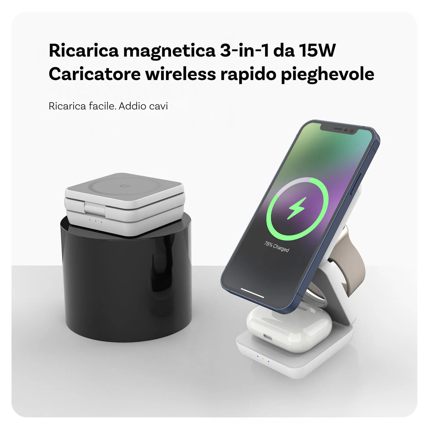Stazione di ricarica wireless magnetica - Image 2